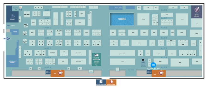 Cliquer sur le plan du Salon de la plongée 2018 pour agrandir l'image Cliquer sur le plan du Salon de la plongée 2018 pour agrandir l'image
