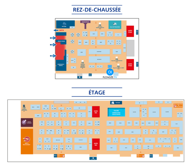 Cliquer sur le plan du Salon de la plongée 2019 pour agrandir l'image Cliquer sur le plan du Salon de la plongée 2019 pour agrandir l'image