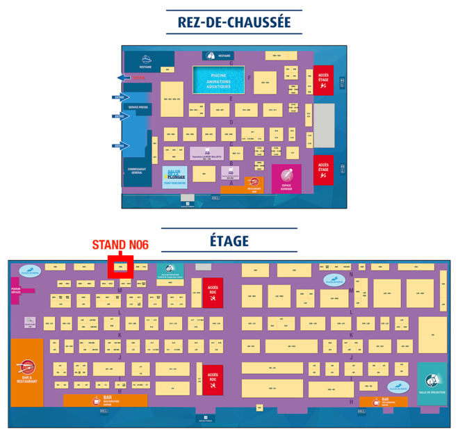 Cliquer sur le plan du Salon de la plongée 2020 pour agrandir l'image. Cliquer sur le plan du Salon de la plongée 2020 pour agrandir l'image.