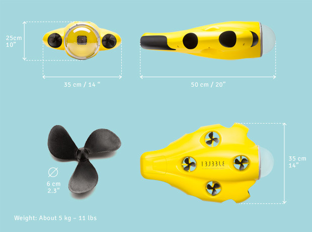 iBubble : le drone sous-marin autonome est disponible en pré-achat ! iBubble : le drone sous-marin autonome est disponible en pré-achat !