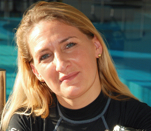 Hélène de Tayrac, fondatrice du Salon de la plongée.